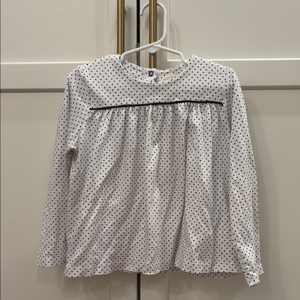 Polka Dot Long Sleeve Blouse